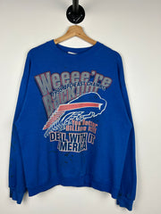 Vintage 90s NFL Buffalo Bills Champions Blue Crewneck