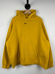 Vintage Nike Middle Swoosh Yellow Hoodie