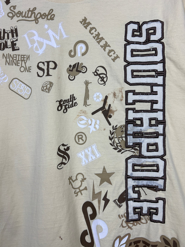 Vintage Y2K South Pole Cream Tee