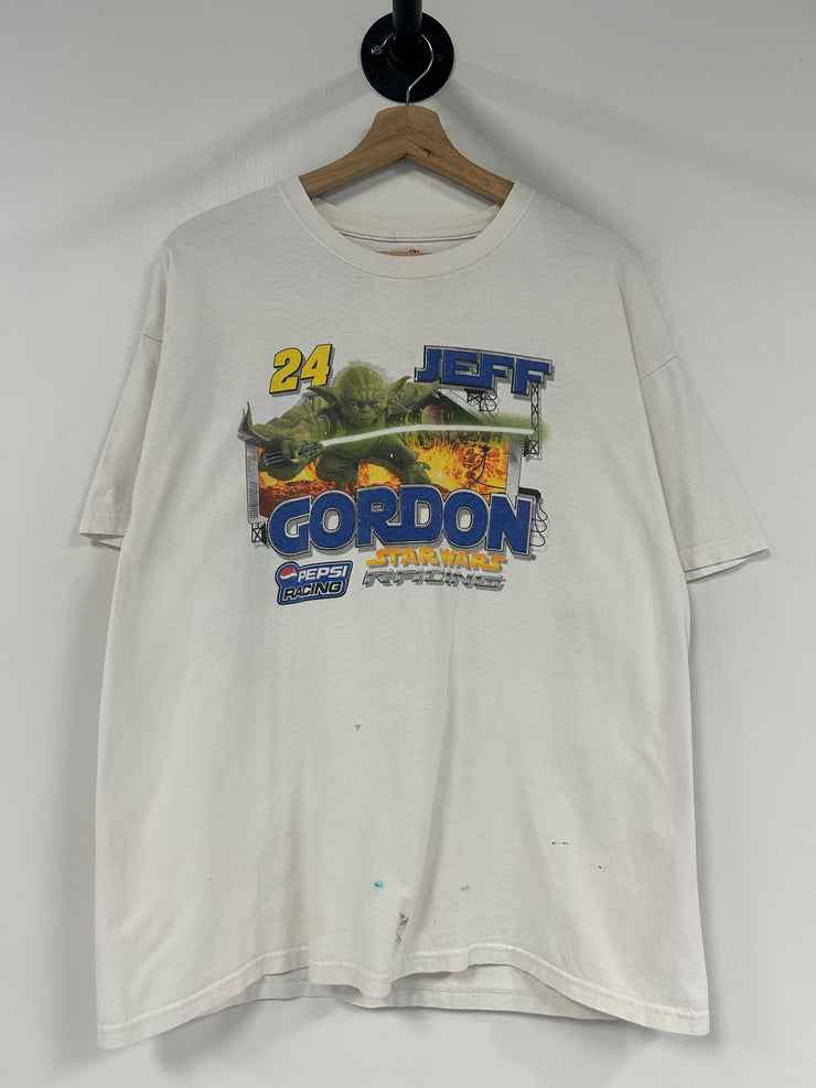 Vintage Nascar Star Wars Jeff Gordon White Tee