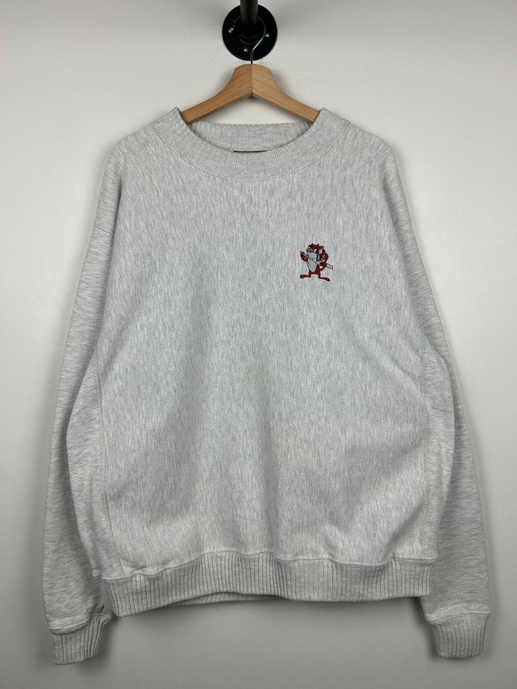 Vintage 90s Ohio State Taz Grey Crewneck