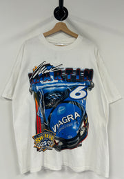 Vintage Nascar Mark Martin Viagra White Tee