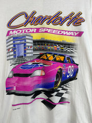 Vintage 90's Nascar Charlotte Motor Speedway White Tee