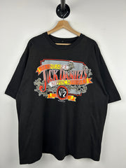 Vintage 90s Jack Daniels Sippin' Whiskey Black Tee