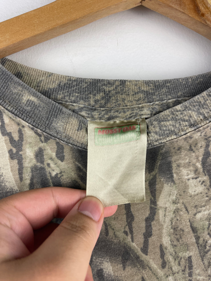 Vintage 90s Mossy Oak Real Tree Camo Pocket Tee