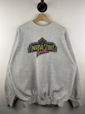 Vintage 90s Universal Studios Flordia Grey Crewneck