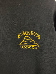 Vintage 90s Black Rock Saloon Cowboy Boots Black Hoodie