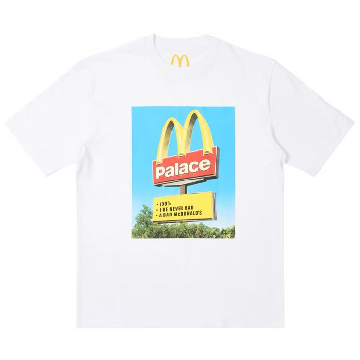 Palace X McDonalds Sign White Tee
