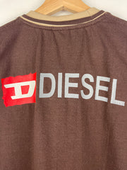 Diesel Spellout Brown & Cream Tee