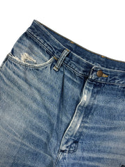 Vintage 70s Rustler Patchwork Blue Denim Jeans