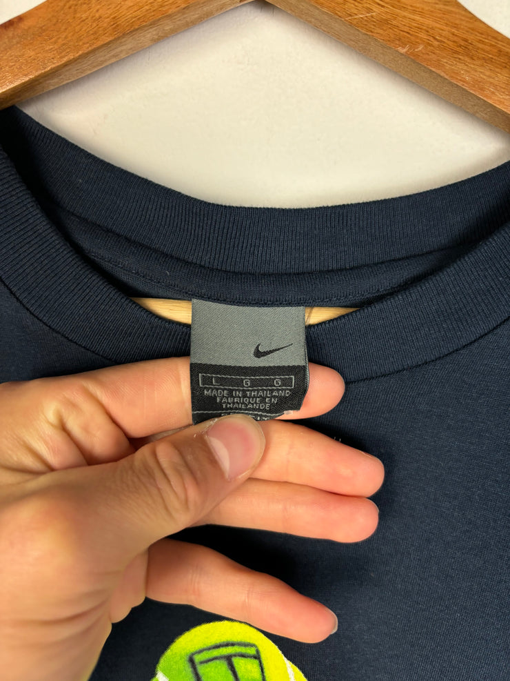 Vintage Y2K Nike Tennis Navy Tee