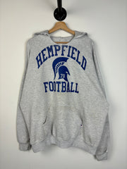 Vintage 90's Russell Hempfield Football Grey Hoodie