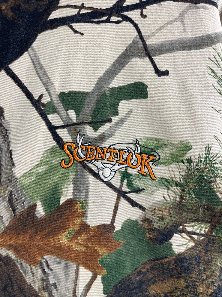 Vintage Scentlok Real Tree Camo Hooded Hunting Jacket