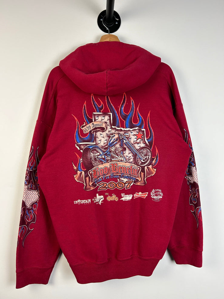 Vintage Y2K Choppers Red Hoodie