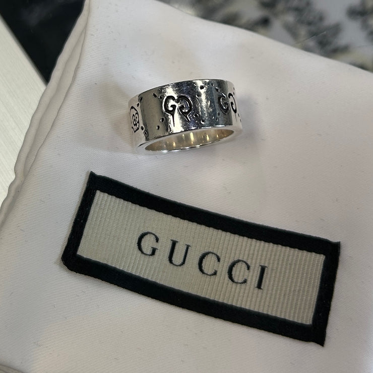 Gucci Ghost Sterling Silver Ring