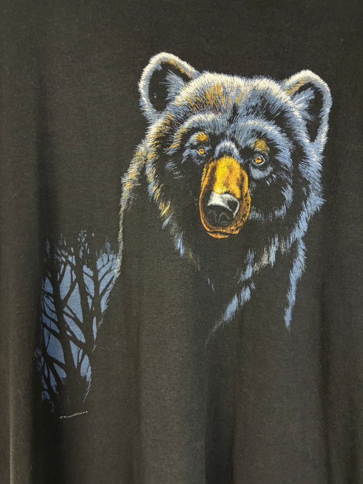 Vintage 1995 Grizzly Bear Black Tee