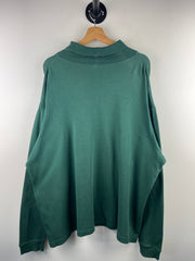 Vintage 90s Carhartt Spellout Embroidered Green Turtle Neck Long Sleeve