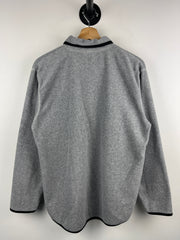 Vintage NFL Pittsburgh Steelers Grey Fleece Quarter Zip Sweater