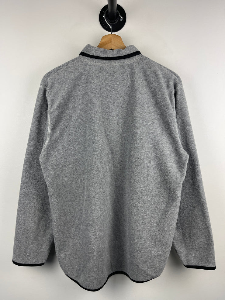 Vintage NFL Pittsburgh Steelers Grey Fleece Quarter Zip Sweater