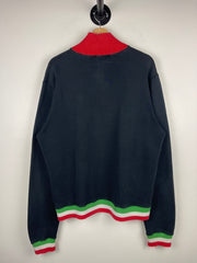 Vintage 90s Ferrari Black Quarter Zip Sweater