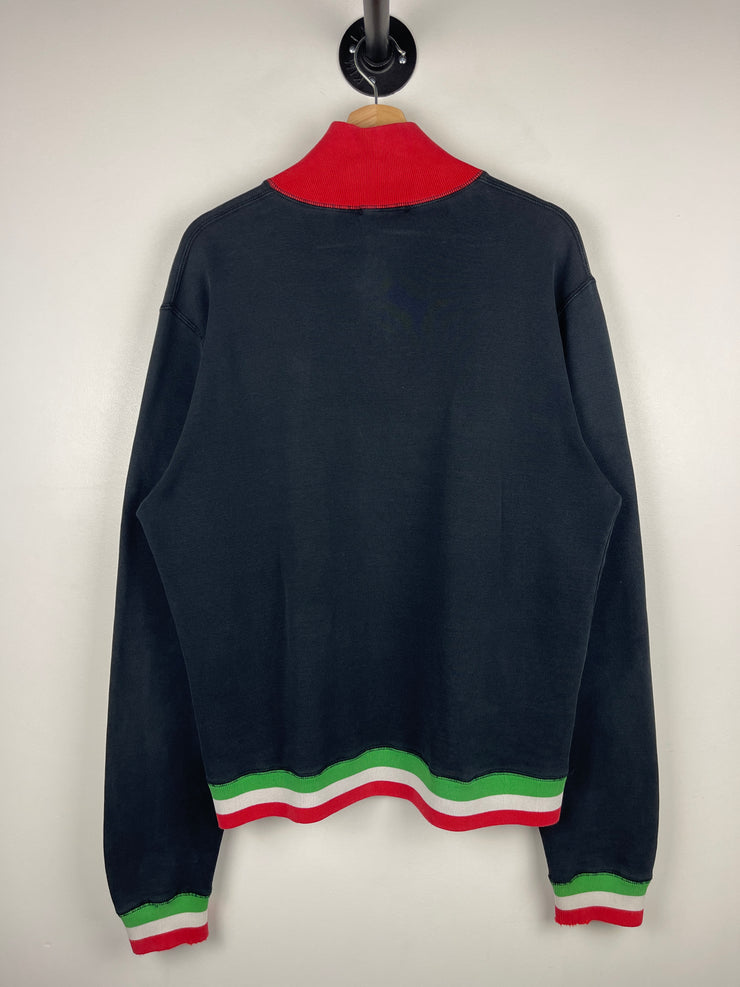 Vintage 90s Ferrari Black Quarter Zip Sweater