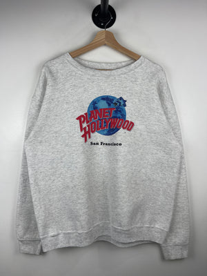 Vintage 90s Planet Hollywood San Francisco Grey Crewneck