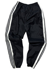 Vintage 90s Adidas 3 Stripe Fleece Lined Black Splash Pants