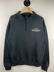 Vintage Honda 30th Anniversary Edition Goldwing Black Quarter Zip Sweater
