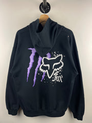 Vintage Y2K Fox Racing Monster Black Hoodie