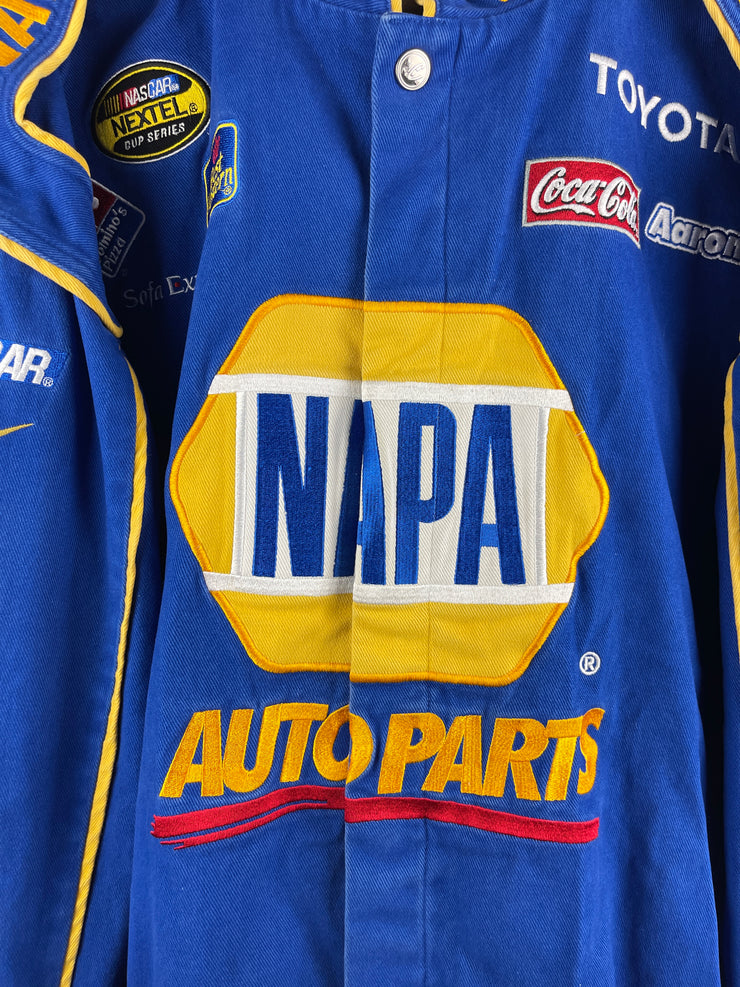 Vintage Nascar Chase Napa Auto Parts Blue Racing Jacket