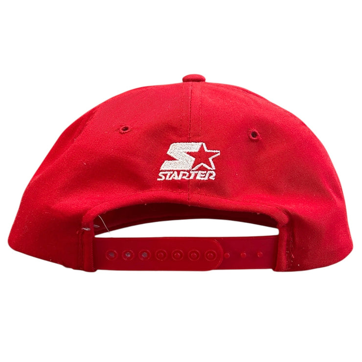 Vintage 90s NHL Starter Chicago Blackhawks Plain Logo Snapback Hat