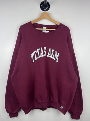Vintage Russell Athletic Texas A&M Burgundy Crewneck