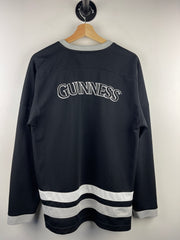 Vintage Guinness Beer Black Hockey Jersey