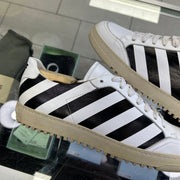 Off White Diagonal Stripe White