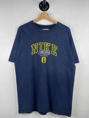 Vintage 90s Nike State Division Navy Tee