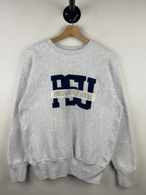 Vintage Penn State University Nittany Lions Embroidered Grey Crewneck