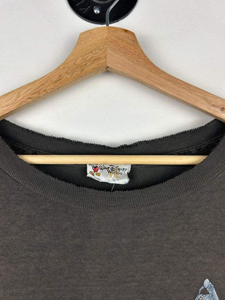 Vintage Disney World Millennium Thrashed Black Tee