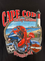 Vintage Harley Davidson Cape Cod Black Tee