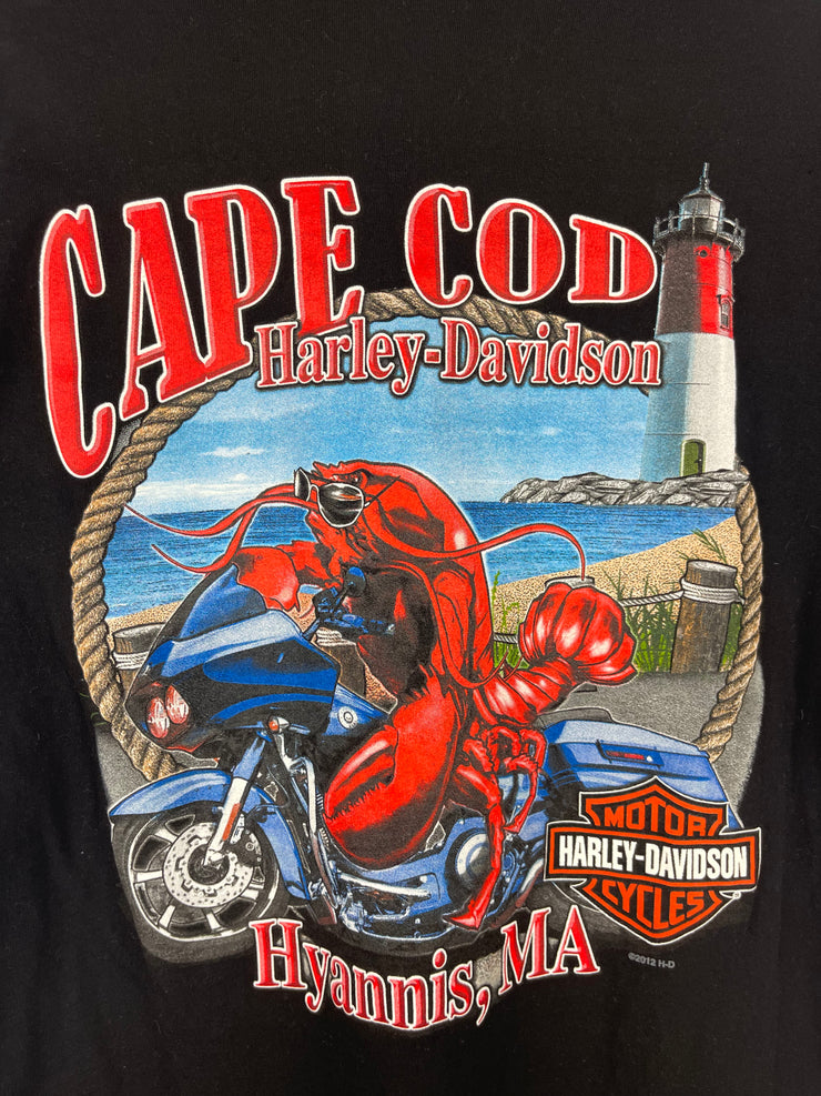 Vintage Harley Davidson Cape Cod Black Tee
