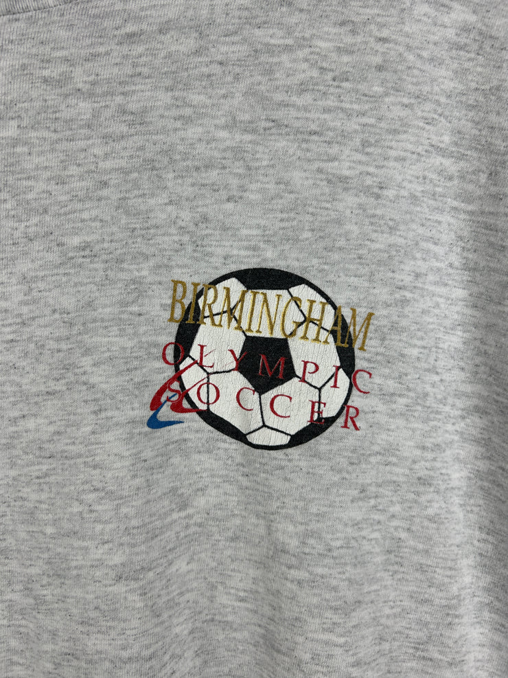 Vintage 90s Atlanta Olympics Birmingham Soccer Grey Tee