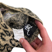 Vintage Y2K ED Hardy Tiger Leopard Print Beanie