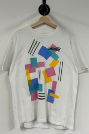 Vintage 90's Avia Art White Tee