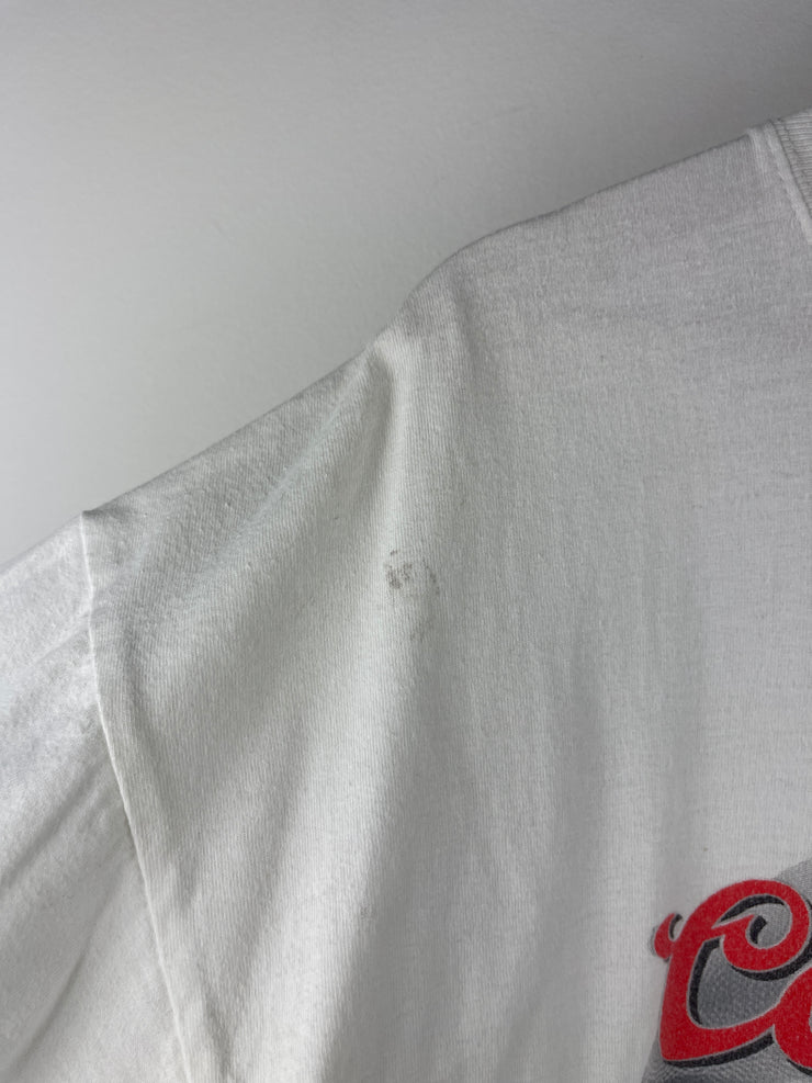 Vintage NFL Coors Light Beer New York Giants White Tee