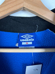 Vintage 90's Umbro Blue Quarter Zip Fleece