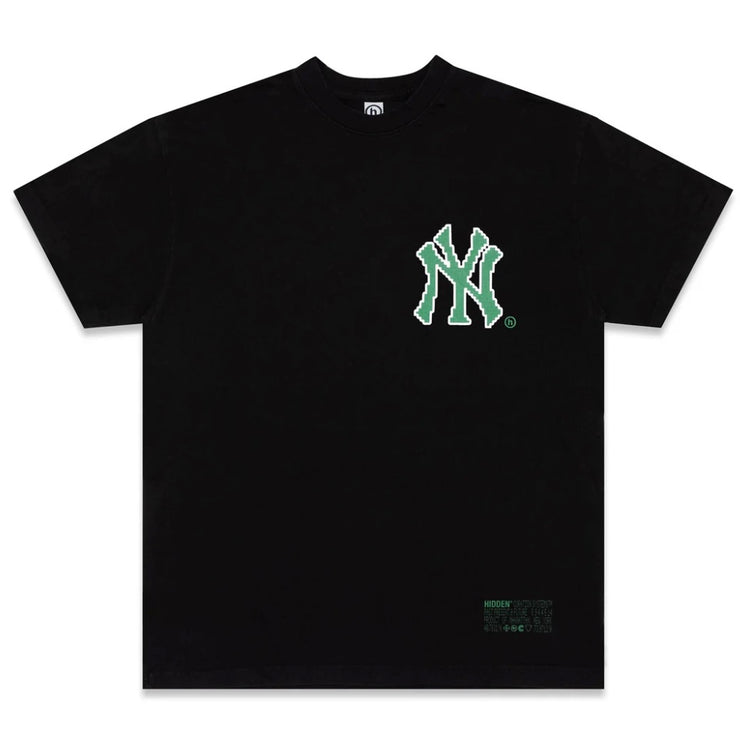 Hidden NY X New York Yankees Pixelated NY Black Tee