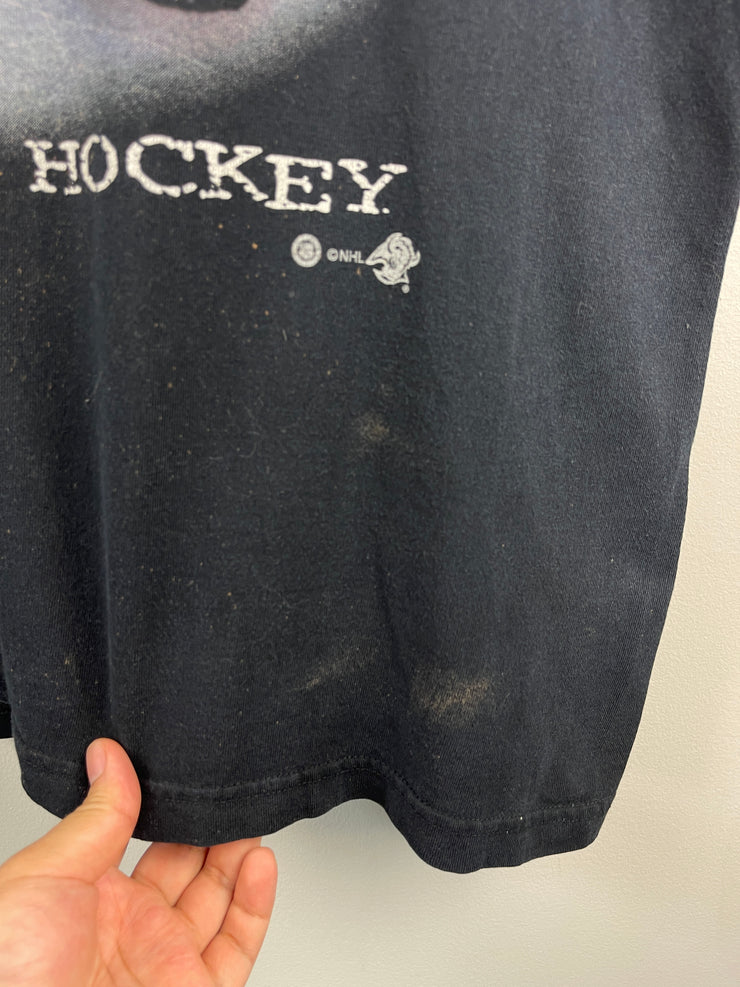 Vintage 90s NHL Buffalo Sabres Black Cut Off Tank Top