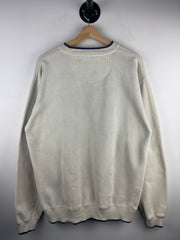 Vintage Croft & Barrow Golf Embroidered Cream Crewneck