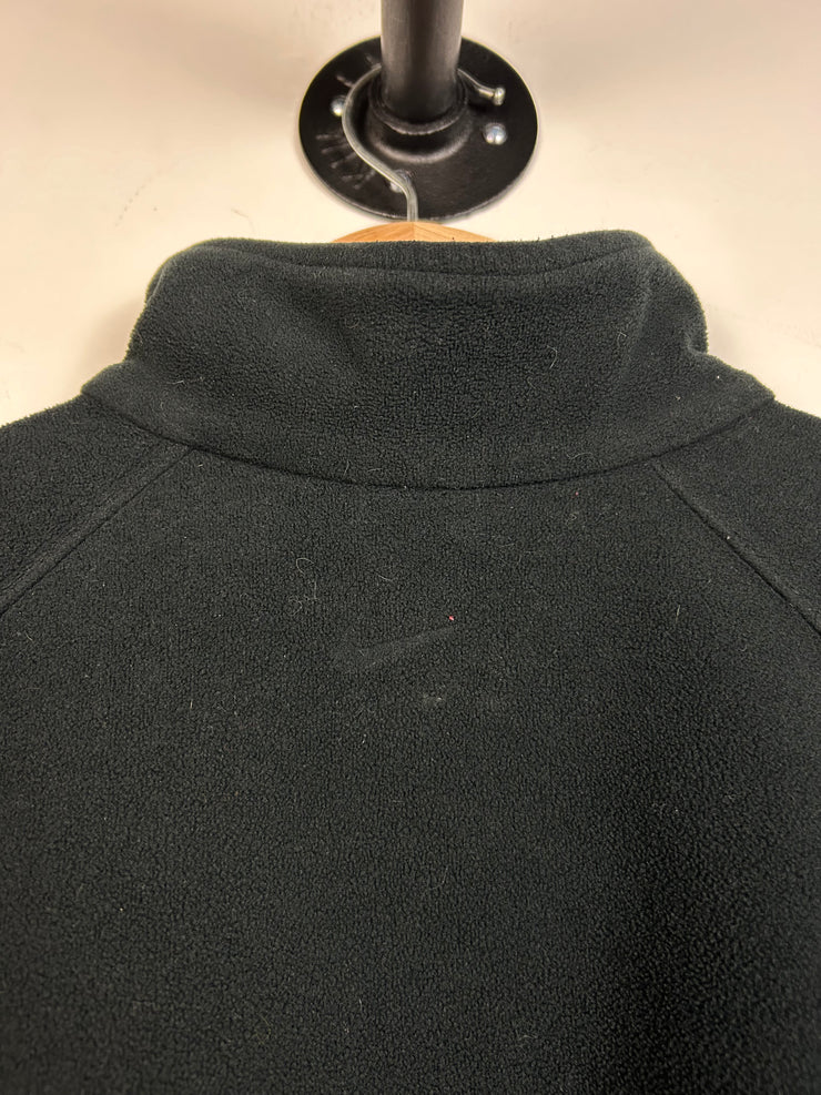 Vintage Nike Spellout Black Quarter Zip Fleece Sweater