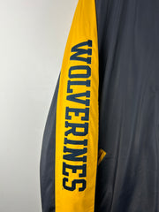 Vintage Steve & Barrys Michigan Wolverines Navy & Yellow Varsity Jacket