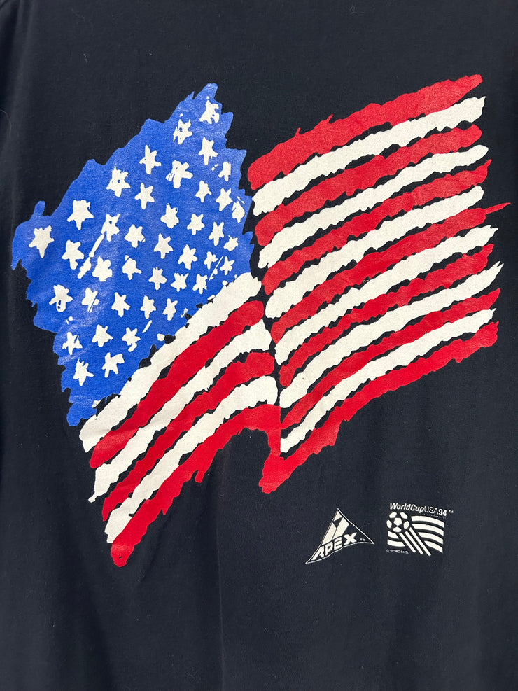 Vintage 1994 USA World Cup Black Apex Tee